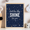 'Look how they shine for you' Star Personalised Print - Ditsy Chic