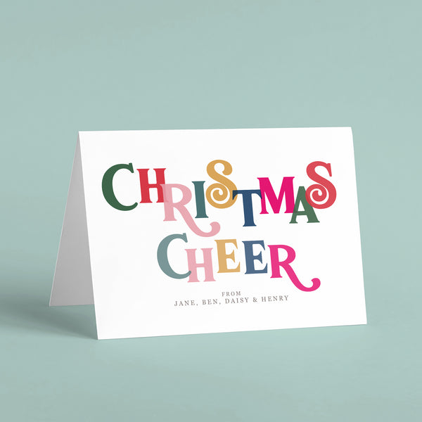 Personalised 'Christmas Cheer' Card Pack - Ditsy Chic