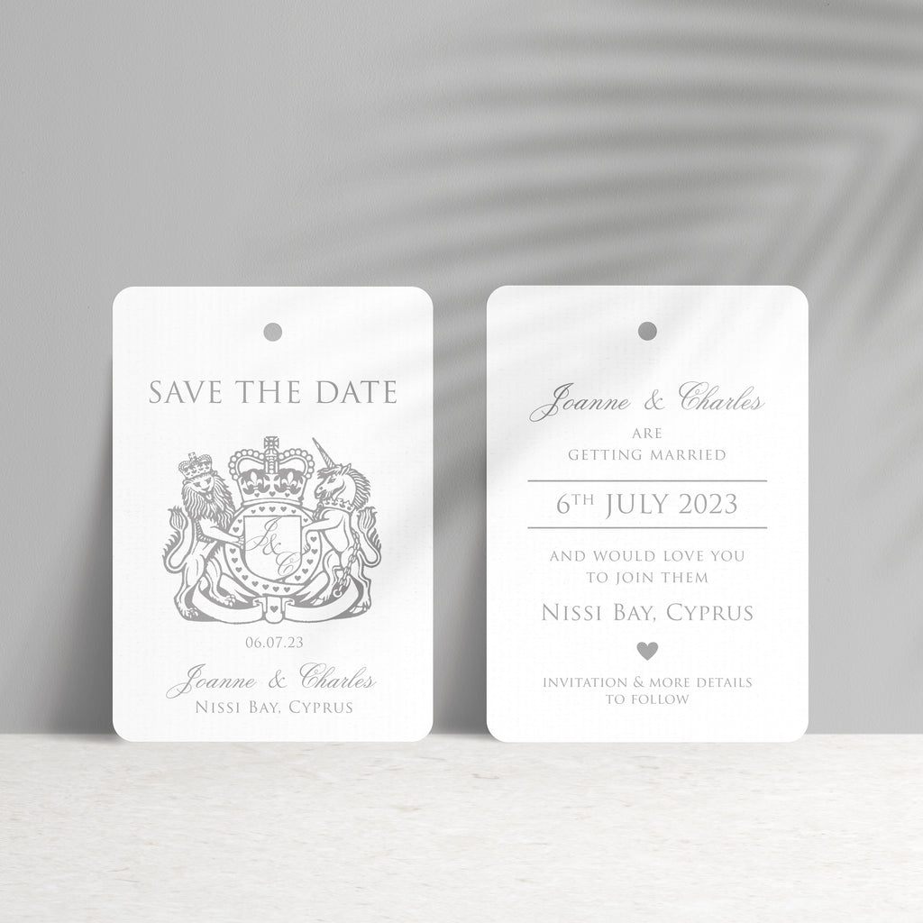 Passport Wedding Save The Date Travel Luggage Tag - Ditsy Chic