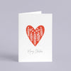 Decorative Folk Heart Christmas Card Pack - Ditsy Chic