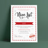 Personalised Santa's Nice List Christmas Certificate - Ditsy Chic