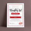 Personalised Santa's Naughty List Christmas Certificate - Ditsy Chic
