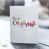 Personalised Baby's First Christmas Card - Ditsy Chic