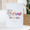 Personalised 'First Year As Mr And Mrs' Christmas Card - Ditsy Chic
