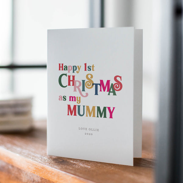 Personalised First Christmas As My Mummy Card - Ditsy Chic