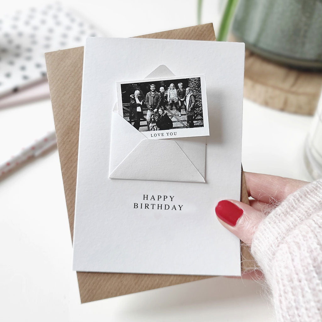 Personalised Happy Birthday Photo Card - Ditsy Chic