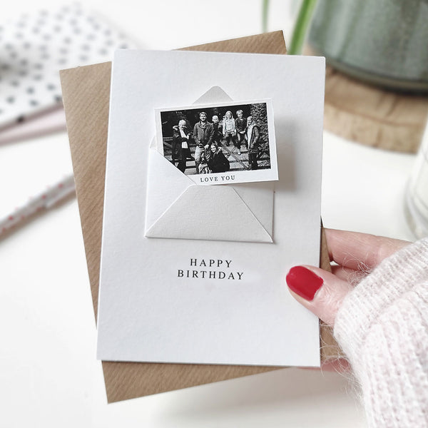 Personalised Happy Birthday Photo Card - Ditsy Chic