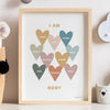 Personalised 'I Am' Strong Children's Affirmation Print - Ditsy Chic