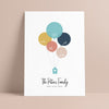 Personalised Balloon Family Tree Print - Ditsy Chic