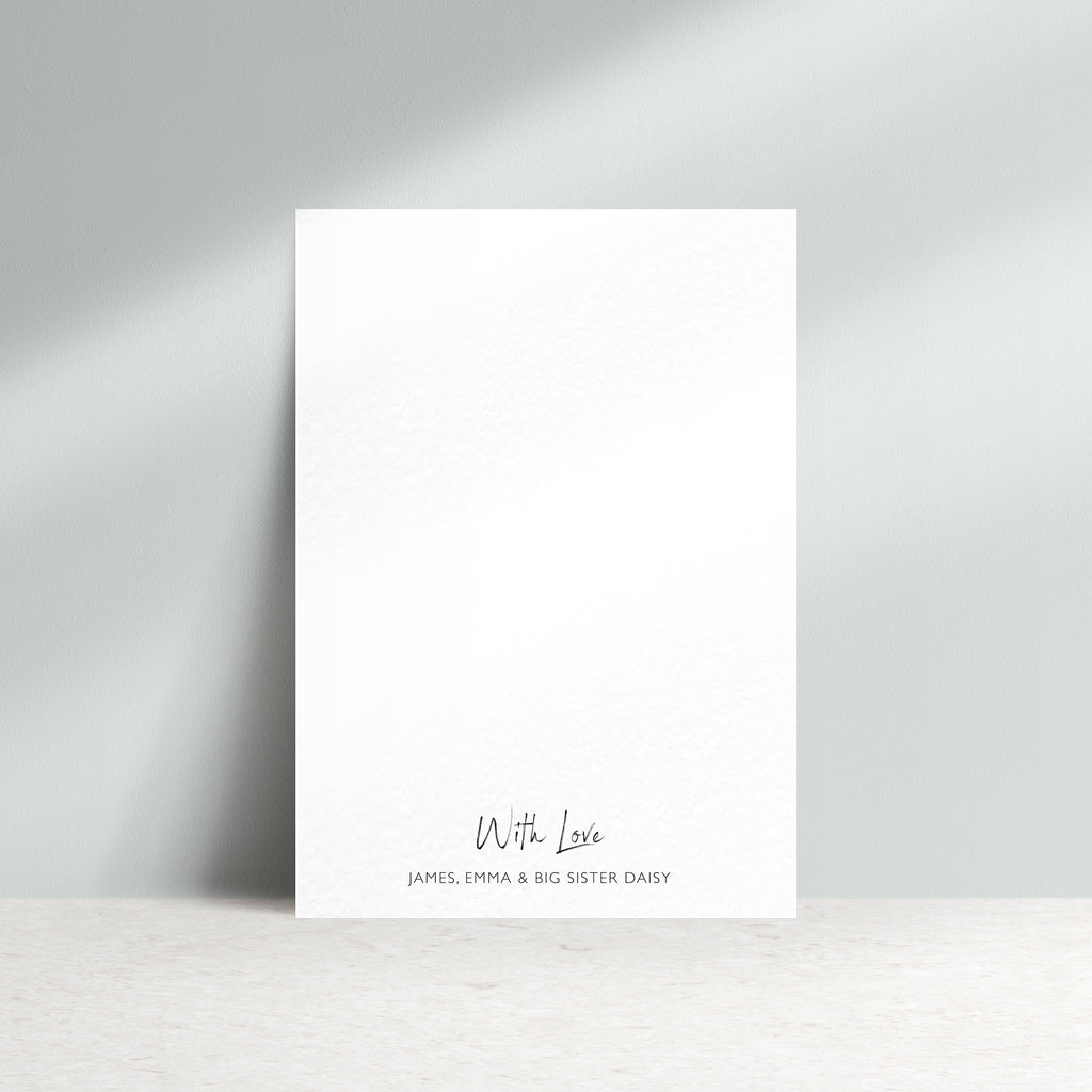 Personalised New Baby Photo Thank You Card - Ditsy Chic
