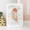 Personalised Photo Baby Announcement Card - Ditsy Chic