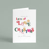 Personalised 'Sending Love' Christmas Card Pack - Ditsy Chic