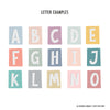 Personalised Retro Letter Name Print - Ditsy Chic