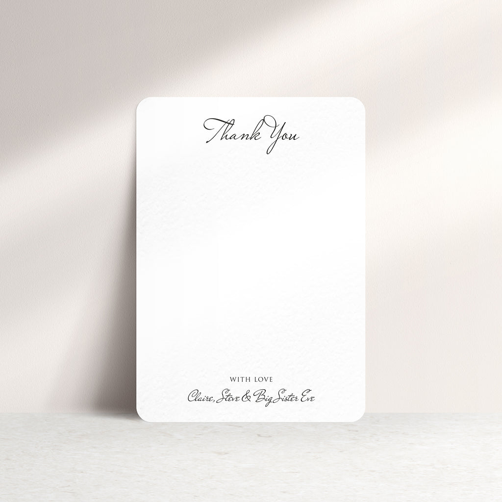 Welcome To The World Personalised Baby Thank You Card - Ditsy Chic