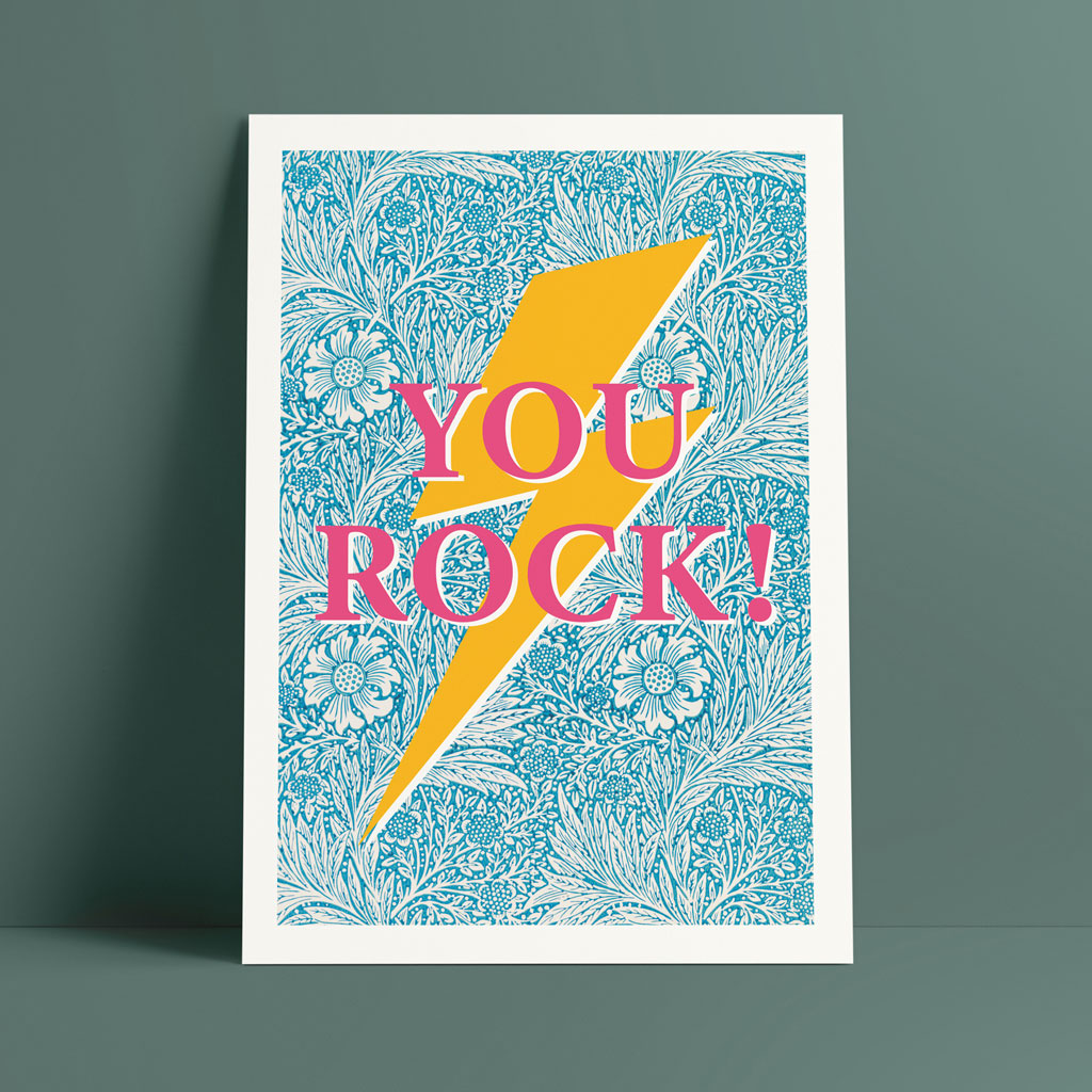 'You Rock' Lightning Bolt Print - Ditsy Chic